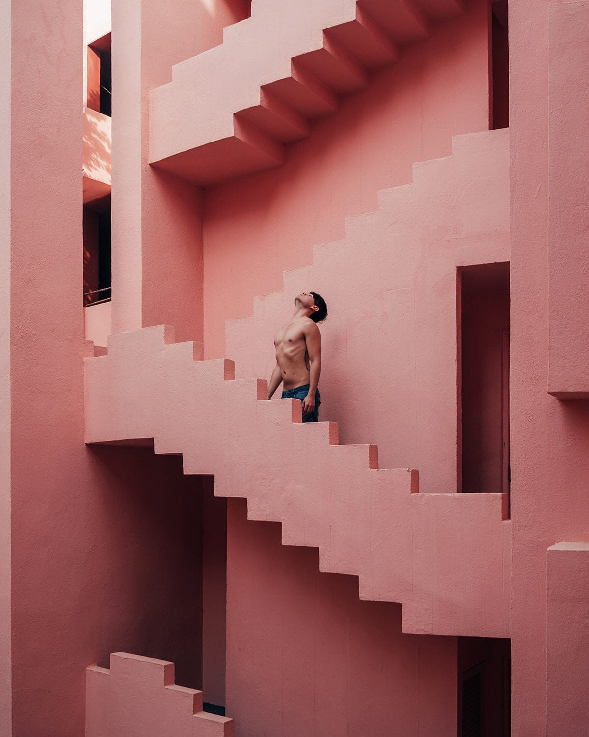 Conceptual portrait and architectural photography shot by London editorial fashion photographer Ira Giorgetti